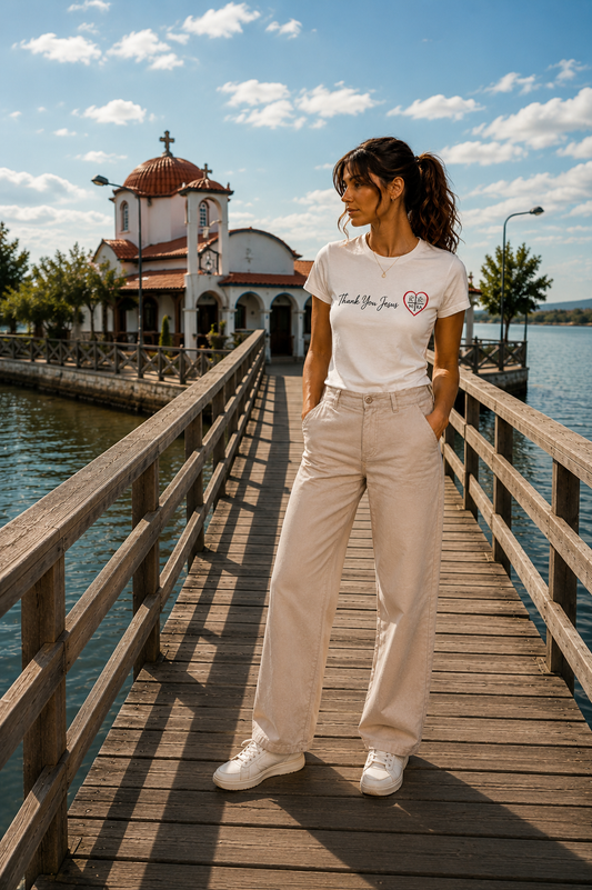 Thank You Jesus — IC XC NIKA Women’s Tee