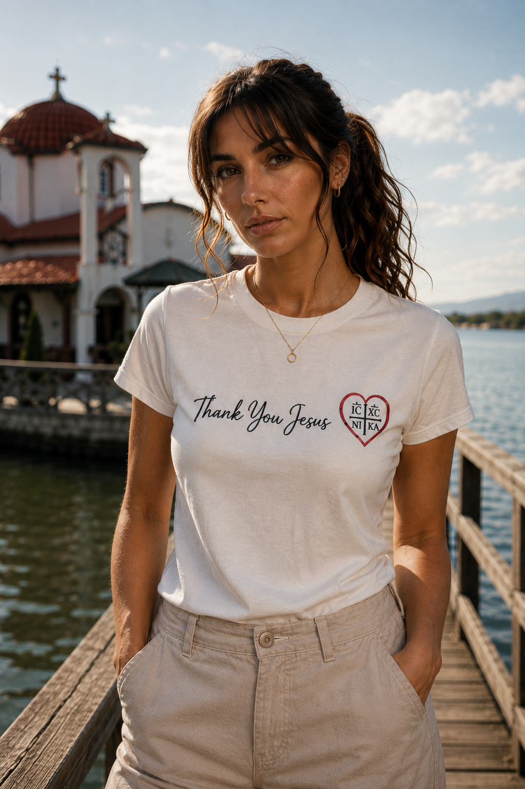 Thank You Jesus — IC XC NIKA Women’s Tee