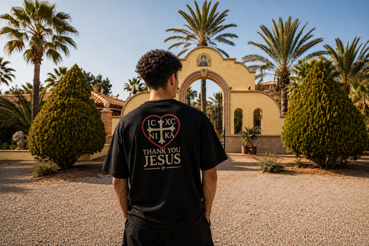 Thank You Jesus — Byzantine Heart Tee