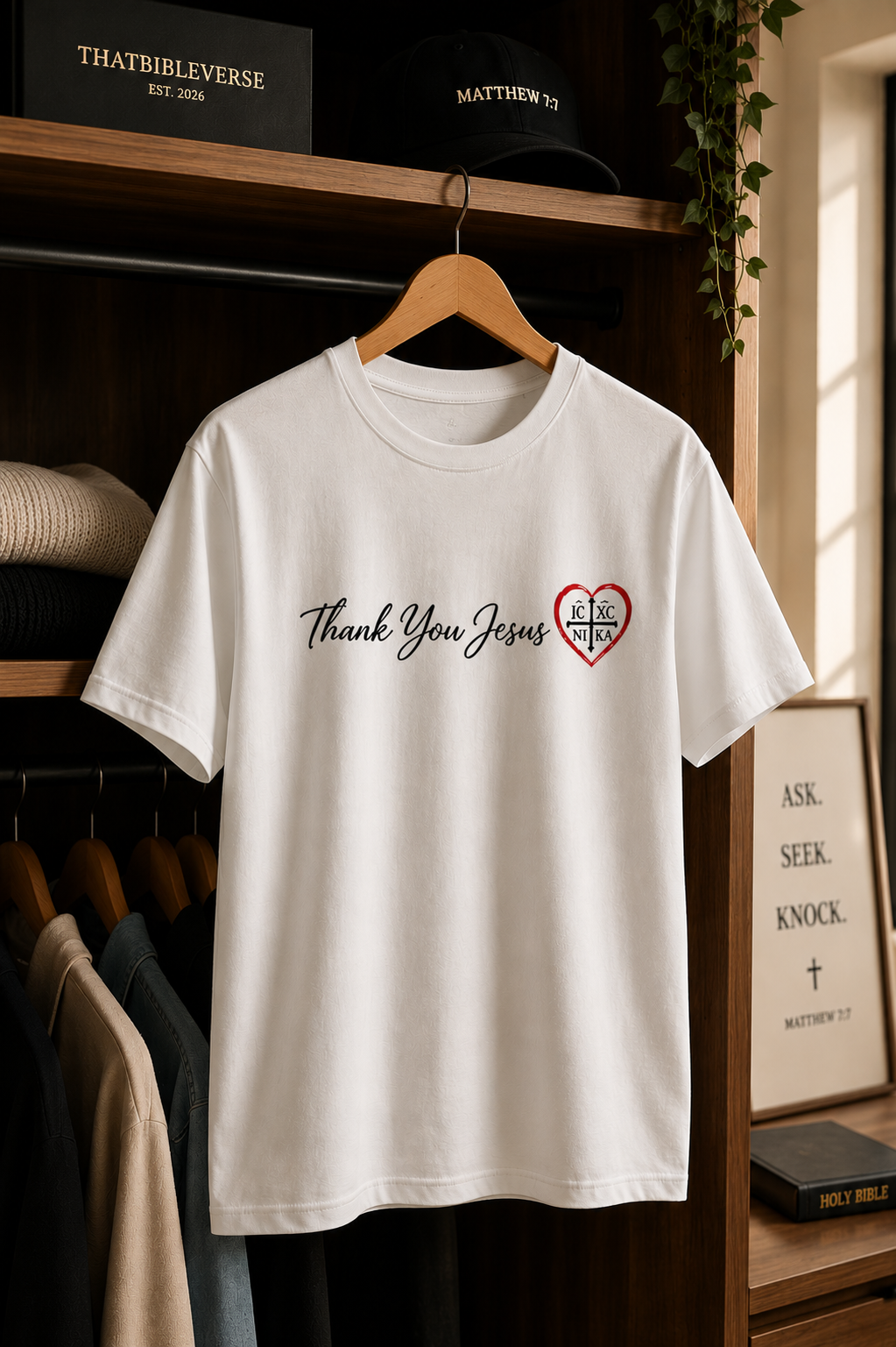 Thank You Jesus — IC XC NIKA Women’s Tee