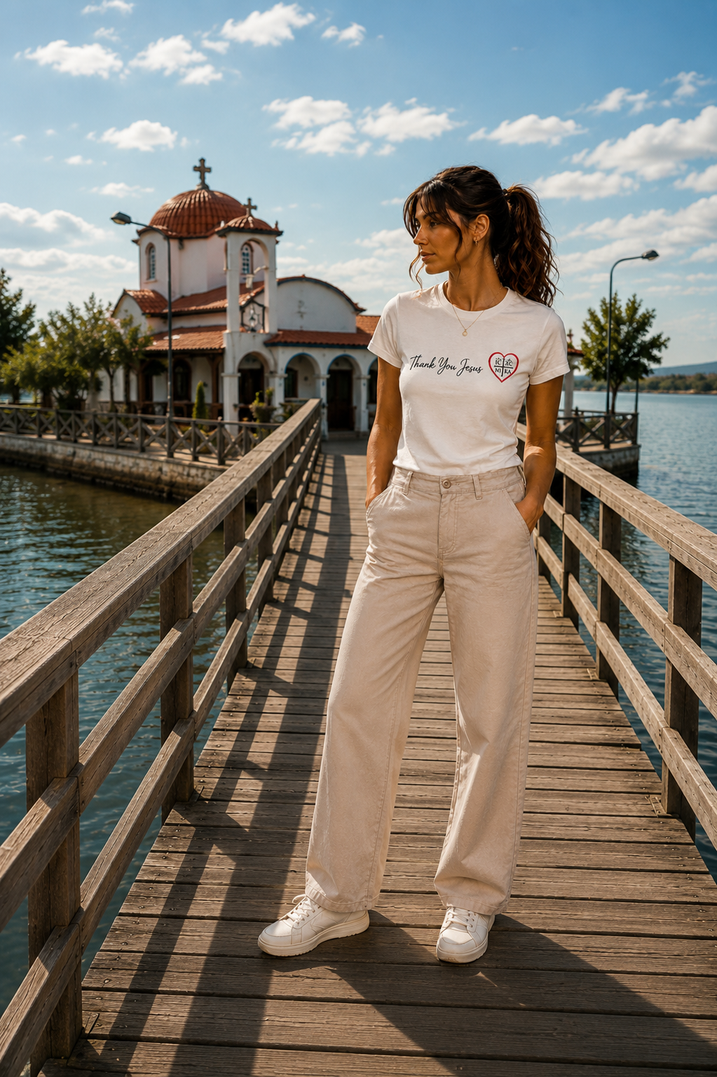 Thank You Jesus — IC XC NIKA Women’s Tee