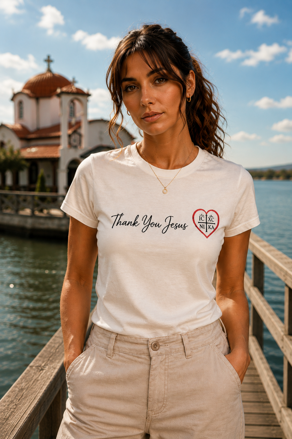Thank You Jesus — IC XC NIKA Women’s Tee