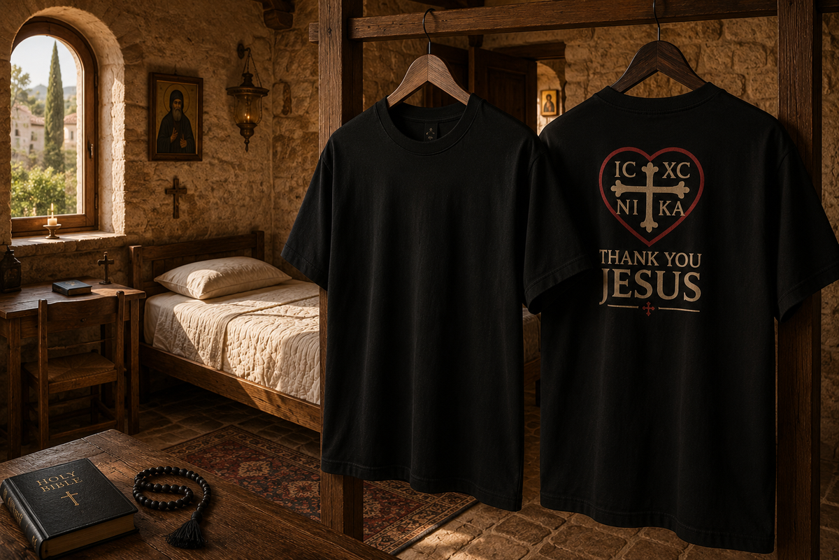 Thank You Jesus — Byzantine Heart Tee