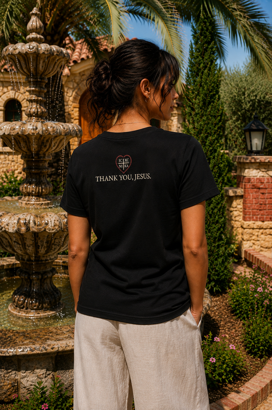 Thank You Jesus — Minimal Heart Women’s Tee